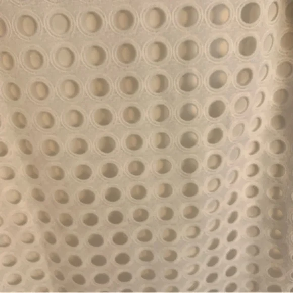 Tahari Circle Eyelet White Lace Shift Dress - Picture 6 of 15